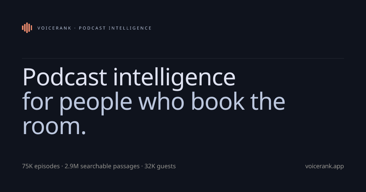 VoiceRank — Podcast Intelligence